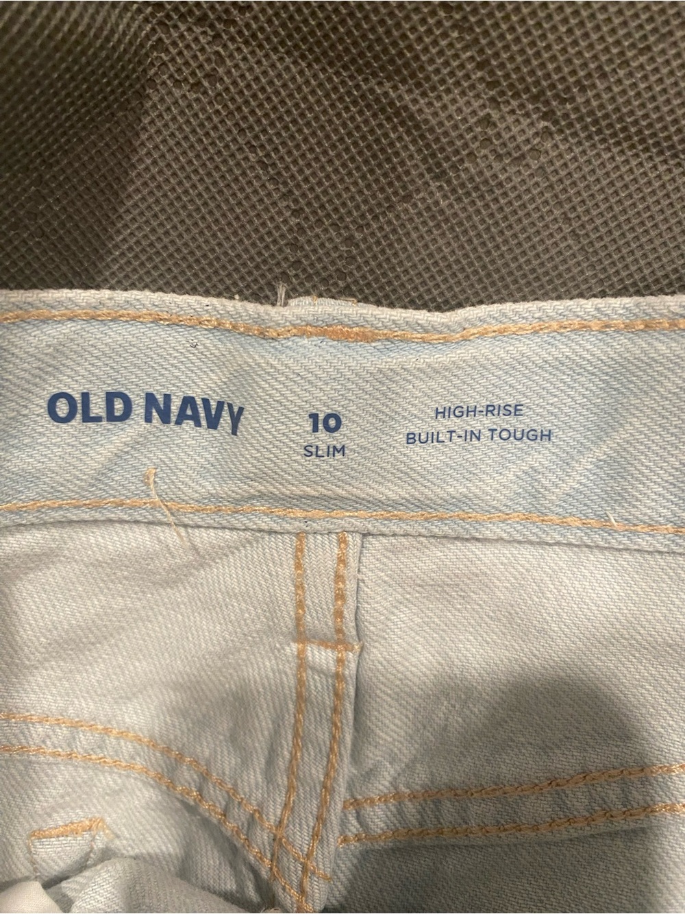 Old Navy Light Blue Denim Shorts with White Star Embroidery - Picture 4 of 5